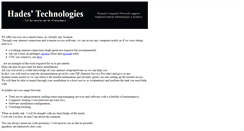 Desktop Screenshot of hadestech.com
